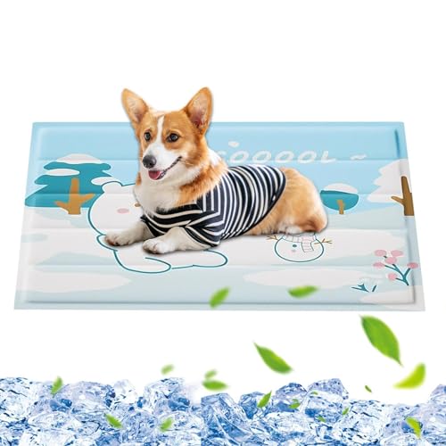Shenrongtong Kühlende Hundedecke, Kühlende Hundebettmatten, Hundematte, Deckenunterlage, rutschfeste Schlafmatte für warmes Wetter, für kleine und mittelgroße Haustiere, Katzen und Hunde Shenrongtong Kühlende Hundedecke, Kühlende Hundebettmatten, Hundematte, Deckenunterlage, rutschfeste Schlafmatte für warmes Wetter, für kleine und mittelgroße Haustiere, Katzen und Hunde von Shenrongtong