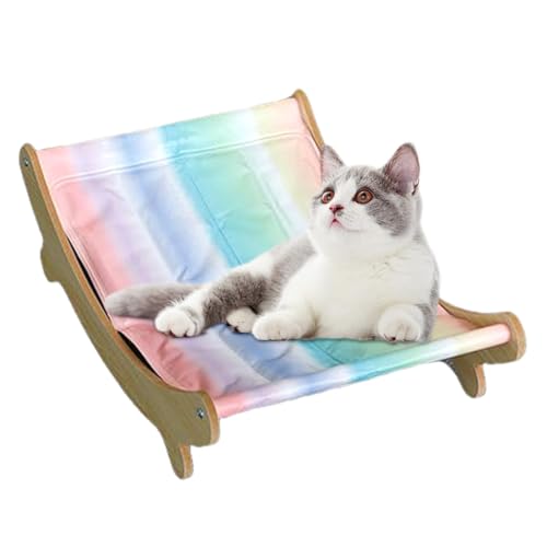 Shenrongtong Liege für Katze, Lounge Stuhl Cat - Kätzchen Hängemattenbettkühlung - Kratzfeste erhöhte Welpe-Couch, multifunktionale Holzkätzchen-Liege für Haustiere Shenrongtong Liege für Katze, Lounge Stuhl Cat - Kätzchen Hängemattenbettkühlung - Kratzfeste erhöhte Welpe-Couch, multifunktionale Holzkätzchen-Liege für Haustiere von Shenrongtong