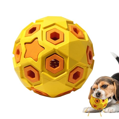 Shenrongtong Quietschendes Hundespielzeug | Hohler Kicherball in Sternform aus Gummi für Hunde, bissfestes Trainingszubehör, tragbares multifunktionales Hundespielzeug für Kätzchen, Hunde, Haustiere von Shenrongtong