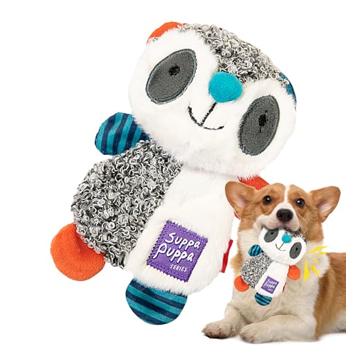 Shenrongtong Quietschendes Spielzeug für Hunde, Haustier-Plüsch-Soundspielzeug - Beißspielzeug für Hunde mit Cartoon-Tier | Interaktives Apportier- und Übungsspielzeug, Hundegeschenke gegen von Shenrongtong