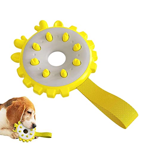 Shenrongtong Robustes Kauspielzeug für Hunde – Scheibenförmiges Kauspielzeug für mittelgroße Hunde – quietschende Tiere, Hundespielzeug für große und mittelgroße Hunde von Shenrongtong