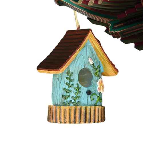 Vogelhäuser für den Außenbereich | Hängbares Kunstharz handgeschnitztes Vogelnest für draußen | Elegante multifunktionale Vogelhäuser, dekorative Baumspitze Ornamente für den Außenbereich Vogelhäuser für den Außenbereich | Hängbares Kunstharz handgeschnitztes Vogelnest für draußen | Elegante multifunktionale Vogelhäuser, dekorative Baumspitze Ornamente für den Außenbereich von Shenrongtong