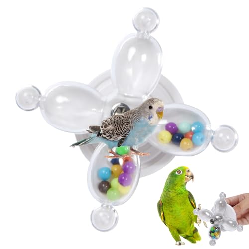 Sittich Kreiselspielzeug | Spinner Spielzeug Mit Rassel - Interaktives Vogelkäfigzubehör, Kaumaterial für Sittiche, Aras, Grau, Nymphensittiche und Kakadus Sittich Kreiselspielzeug | Spinner Spielzeug Mit Rassel - Interaktives Vogelkäfigzubehör, Kaumaterial für Sittiche, Aras, Grau, Nymphensittiche und Kakadus von Shenrongtong