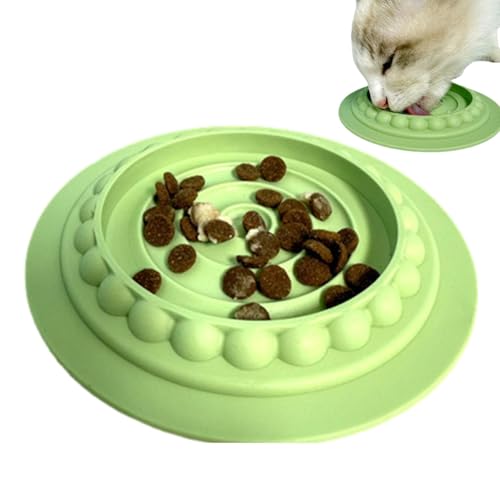 Slow Feeder Katzennapf | Slow Eating Hund Futternäpfe | Slow Feeder Bowl Leckmatte, Hundeschirr Slow Food Bowl, Interaktiver Katzenfutterspender für alle Rassen Katzen Hunde von Shenrongtong