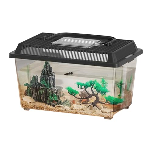 Terrarium Für Reptilien, Schlangen Brutbox Transparent Tragbar, Tragbarer Transportbehälter Mit Griff Für Haustiere, Geckos Und Frösche von Shenrongtong