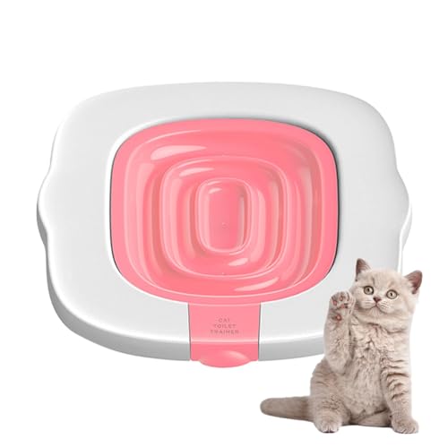 Toilettentraining für Katzen, stabile Katzentoilette für Toilettenzug, wiederverwendbares Kätzchen-Töpfchentrainingssystem, rutschfestes Toilettentoiletten-Trainer für alle Katzen und Kätzchen Toilettentraining für Katzen, stabile Katzentoilette für Toilettenzug, wiederverwendbares Kätzchen-Töpfchentrainingssystem, rutschfestes Toilettentoiletten-Trainer für alle Katzen und Kätzchen von Shenrongtong