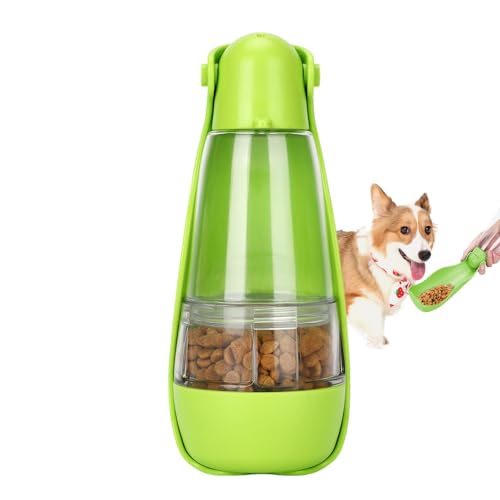 Tragbare Hundewasserflasche, Wasserspender für Haustiere, Welpen-Trinknapf, Hundefütterung & Bewässerungsbedarf für Reisen, Wandern von Shenrongtong