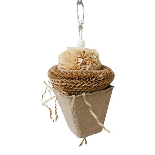 Vogelkäfig-Spielzeug, Papageien-Schredderspielzeug - Vogel-Papierschredderspielzeug - Mehrzweck-Kauspielzeug für Nymphensittiche, dekoratives Zerkleinerungsspielzeug zum Trainieren und Erkunden Vogelkäfig-Spielzeug, Papageien-Schredderspielzeug - Vogel-Papierschredderspielzeug - Mehrzweck-Kauspielzeug für Nymphensittiche, dekoratives Zerkleinerungsspielzeug zum Trainieren und Erkunden von Shenrongtong