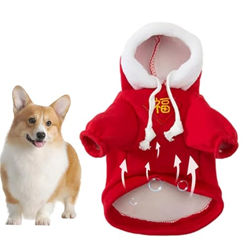 Warme Hundekleidung, warme Katzenkleidung,Weiches Haustier-Sweatshirt - Katzenpullover für kaltes Wetter, warm, für kleine Hunde, Kapuzenpullover für große Katzen Warme Hundekleidung, warme Katzenkleidung,Weiches Haustier-Sweatshirt - Katzenpullover für kaltes Wetter, warm, für kleine Hunde, Kapuzenpullover für große Katzen von Shenrongtong