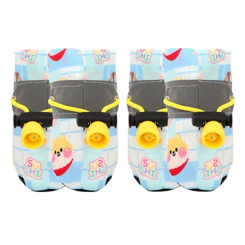 rutschfeste Hundestiefel, Winterstiefel für Hunde - 4X Schneestiefel für Hunde mit Kordelzug - Rutschfester, schmutzabweisender, Leichter, weicher Boden für Katzenschuhe, Pfotenschutz rutschfeste Hundestiefel, Winterstiefel für Hunde - 4X Schneestiefel für Hunde mit Kordelzug - Rutschfester, schmutzabweisender, Leichter, weicher Boden für Katzenschuhe, Pfotenschutz von Shenrongtong
