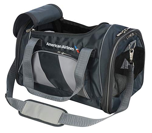 Sherpa American Airlines Tragetasche für Haustiere, von Fluggesellschaften zugelassen und garantiert an Bord, Anthrazit, Größe M Sherpa American Airlines Tragetasche für Haustiere, von Fluggesellschaften zugelassen und garantiert an Bord, Anthrazit, Größe M von Sherpa