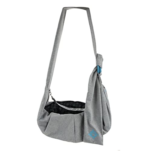Sherpa Hands-Free Sling Travel Bag Pet Carrier for Dogs & Cats - Shock Absorbing Technology, Adjustable Carrying Strap, Soft & Durable Fabric - Grey, One Size von Sherpa