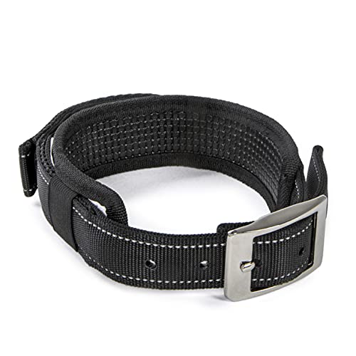 Sherpa Hundehalsband mit integrierter Leine, Schwarz, Größe M, SPT77716 von Sherpa