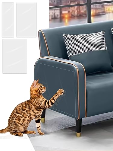 Katze Kratzschutzfolie, 8 Stück Transparent Sofa Kratzschutz Pad (8 Stück(DREI Größen)) von Sheryl&Rain