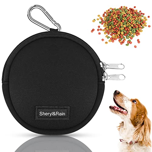Sheryl&Rain Leckerli-Tasche für kleine Hunde, Welpen, Hundetrainingstasche mit Reißverschluss, Freisprech-Trainings-Hundeleckerli-Tasche, Reisen oder Outdoor-Gebrauch (Schwarz,rund) Sheryl&Rain Leckerli-Tasche für kleine Hunde, Welpen, Hundetrainingstasche mit Reißverschluss, Freisprech-Trainings-Hundeleckerli-Tasche, Reisen oder Outdoor-Gebrauch (Schwarz,rund) von Sheryl&Rain