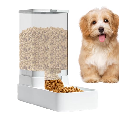 Automatischer Katzenfutterautomat,Automatischer Hundefutterspender,Automatischer Schwerkraft-Futterspender für Hunde und Katzen | 3,8 l Futterspender für Hunde und Katzen, Wasserspender, von Shichangda