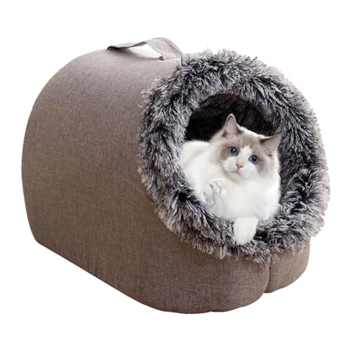 Gemütliches Hundehaus | Halbgeschlossene Haustierhöhlen mit Tragegurten - Ruheprodukte für Katzen für Garten, Reisen, Wohnzimmer, Schlafzimmer, Balkon, Camping von Shichangda