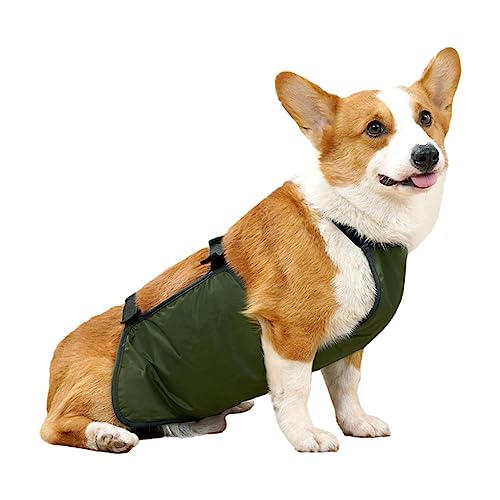 Shichangda Hundekleidung zum Schutz des Bauches | Atmungsaktive Hundewindeln für Damen und Herren,Verstellbares und wasserdichtes Bauchband für den Innen- und Außenbereich von Haustieren von Shichangda