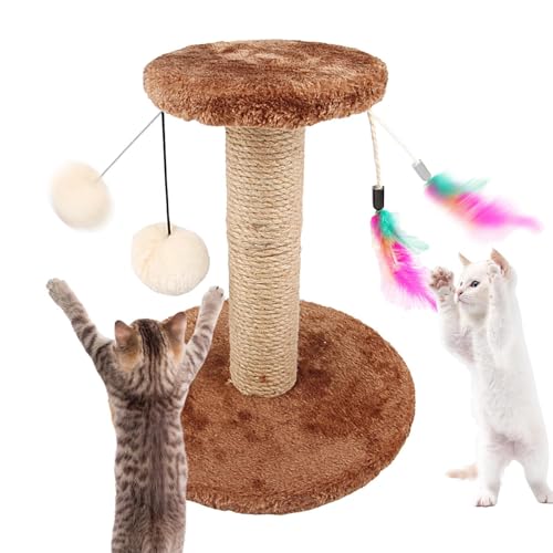 Katzenkratzturm,Kratzspielzeugpfosten aus Sisal für Katzen - Kratzfeste Kratzbäume aus Sisal für Kätzchen und Katzen Shichangda von Shichangda