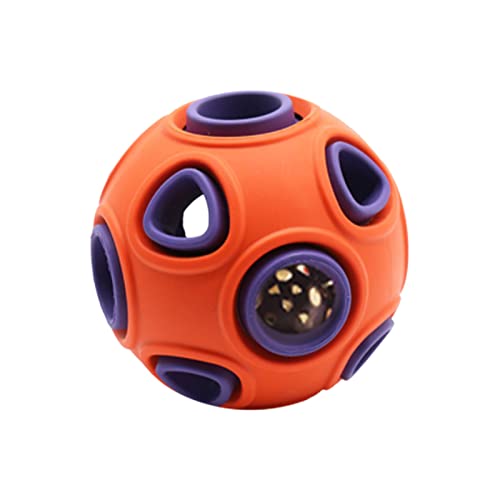 Shichangda Hüpfball für Hunde, Hundespielzeugball | Bissfestes Welpenspielzeug,Hundespielzeug zur Bereicherung, Welpenspielzeug, Hundespielzeug, interaktives Hundespielzeug, integrierte Klingel für von Shichangda