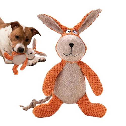 Shichangda Hundespielzeug Kaninchen,Kaninchen-Hundespielzeug | Crinkle-Hundespielzeug,Zahnreinigungsspielzeug für Hunde, wiederverwendbares Hundespielzeug für kleine, mittlere und große Haustiere von Shichangda