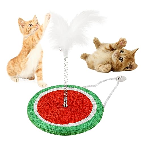 Shichangda Kratzspielzeug für Katzen | 2-in-1-Katzenspielzeug,Interaktives Katzenkratzspielzeug mit Feder, bewegliches Federspielzeug für Katzen im Innenbereich, Kätzchenspielzeug von Shichangda
