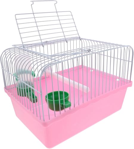 Vogel-Transportkäfig Draht Leichter Käfig Vogel Tragbarer Transportkäfig für Papageien Spatzen Vögel (Rosa) von Shidongbla