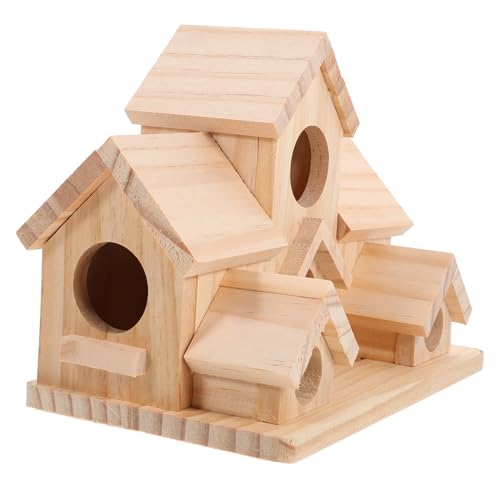 Vogelhaus Holz Natur Vogelhaus Kolibri Häuser für Taube Finken Zaunkönig Rotkehlchen Spatz Kolibri von Shidongbla