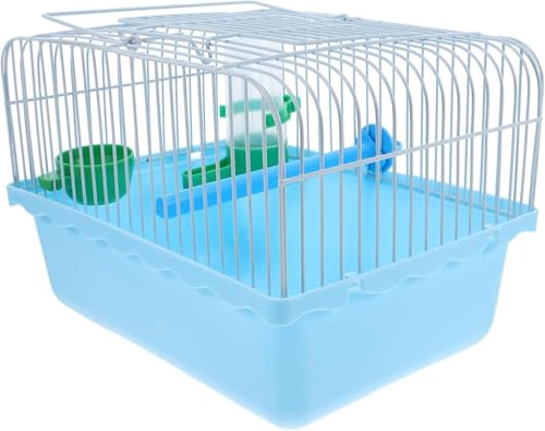 Vogeltransportkäfig Draht Leichter Käfig Vogel Tragbarer Transportkäfig für Papageien Spatzen Vögel (Blau) von Shidongbla