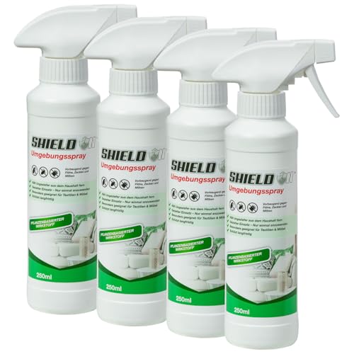 ShieldOn Umgebungsspray 4X 250 ml - gegen Ungeziefer im Haushalt von Shield On