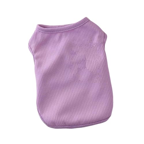 Shienfir Ärmelloses Haustier-Shirt, Haustier-T-Shirt, Haustierweste, bequemes, weiches Hunde-Sweatshirt, modisches, einfarbiges, ärmelloses Katzen-T-Shirt für Frühling und Sommer Violett 2XL Shienfir Ärmelloses Haustier-Shirt, Haustier-T-Shirt, Haustierweste, bequemes, weiches Hunde-Sweatshirt, modisches, einfarbiges, ärmelloses Katzen-T-Shirt für Frühling und Sommer Violett 2XL von Shienfir