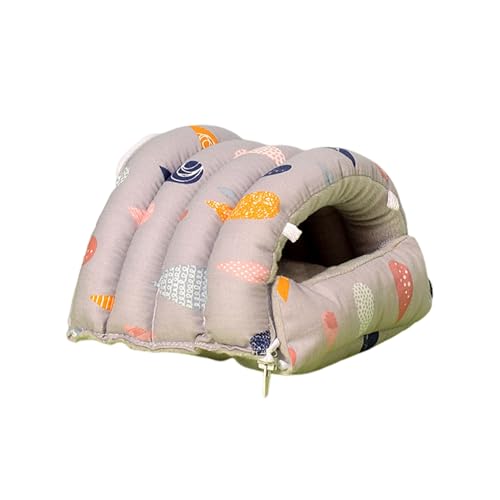 Shienfir All-Inclusive-Hamsterhaus, weiche, samtige Bettwäsche, Plüsch-Nisthöhle, warmes Winterbett für kleine Tiere, Meerschweinchen-Versteck, Kaninchen, Igel, Chinchilla Grau Shienfir All-Inclusive-Hamsterhaus, weiche, samtige Bettwäsche, Plüsch-Nisthöhle, warmes Winterbett für kleine Tiere, Meerschweinchen-Versteck, Kaninchen, Igel, Chinchilla Grau von Shienfir