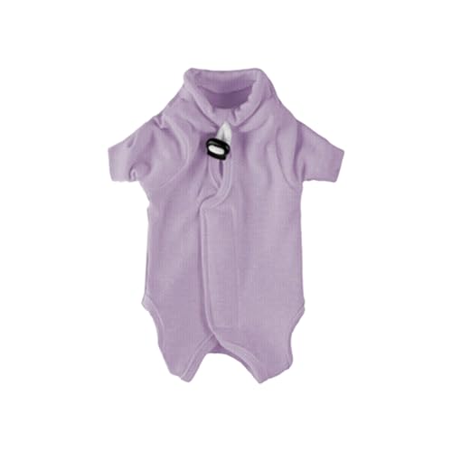 Shienfir Atmungsaktive Katzen-OP-Kleidung, Sterilisations-Outfit, Kastrationsanzug, Haustier-Entwöhnung zur Genesung, Anti-Lecken-Kätzchen-Overall, Sterilisation Violett L Shienfir Atmungsaktive Katzen-OP-Kleidung, Sterilisations-Outfit, Kastrationsanzug, Haustier-Entwöhnung zur Genesung, Anti-Lecken-Kätzchen-Overall, Sterilisation Violett L von Shienfir