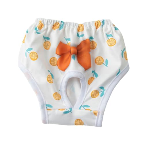 Shienfir Bequeme Hundewindeln, Menstruationshose für Haustiere, lebendiges Muster, Bedruckt, für Hündinnen, atmungsaktiv, verhindert Verschmutzung der Umgebung, Möbel, saugfähig Orange M Shienfir Bequeme Hundewindeln, Menstruationshose für Haustiere, lebendiges Muster, Bedruckt, für Hündinnen, atmungsaktiv, verhindert Verschmutzung der Umgebung, Möbel, saugfähig Orange M von Shienfir