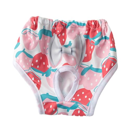 Shienfir Bequeme Hundewindeln, Menstruationshose für Haustiere, lebendiges Muster, Bedruckt, für Hündinnen, atmungsaktiv, verhindert Verschmutzung der Umgebung, Möbel, saugfähig Rot M Shienfir Bequeme Hundewindeln, Menstruationshose für Haustiere, lebendiges Muster, Bedruckt, für Hündinnen, atmungsaktiv, verhindert Verschmutzung der Umgebung, Möbel, saugfähig Rot M von Shienfir