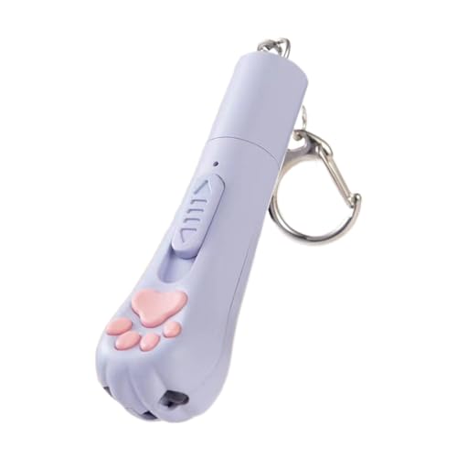 Shienfir Cat Visual Health Protector USB-wiederaufladbares Zeigerspielzeug, interaktiv mit rotem Punkt-LED-Licht, Pfotenform-Punktstift für die Kätzchenjagd Violett Shienfir Cat Visual Health Protector USB-wiederaufladbares Zeigerspielzeug, interaktiv mit rotem Punkt-LED-Licht, Pfotenform-Punktstift für die Kätzchenjagd Violett von Shienfir