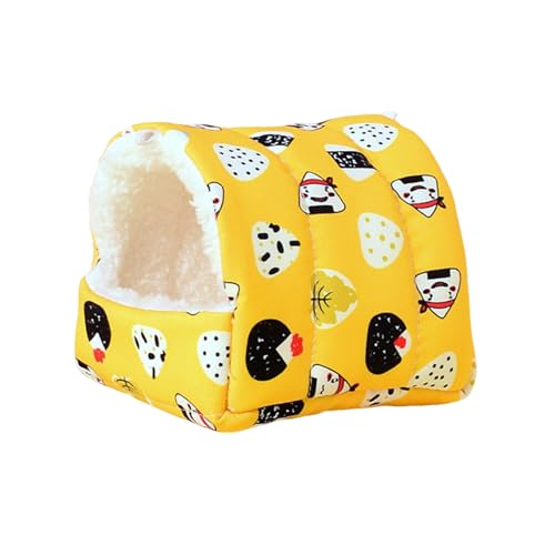 Shienfir Dreidimensionales Plüsch-Schlafplatz für Haustiere, gemütliches Fleece-Hamsternest für Kleintiere, Meerschweinchen, Kaninchen, Frettchen, Igel, Winterversteck, Höhle Gelb M Shienfir Dreidimensionales Plüsch-Schlafplatz für Haustiere, gemütliches Fleece-Hamsternest für Kleintiere, Meerschweinchen, Kaninchen, Frettchen, Igel, Winterversteck, Höhle Gelb M von Shienfir