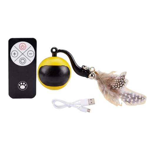 Shienfir Dynamisches Katzenspielzeug, interaktives Katzenspielzeug, wiederaufladbarer automatischer Katzenspielzeugball mit Fernbedienung, bewegungsaktivierter selbstrollender Ball für Katzen im Inn Shienfir Dynamisches Katzenspielzeug, interaktives Katzenspielzeug, wiederaufladbarer automatischer Katzenspielzeugball mit Fernbedienung, bewegungsaktivierter selbstrollender Ball für Katzen im Inn von Shienfir