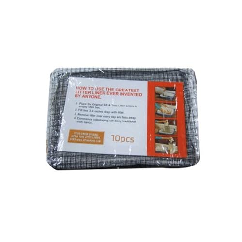 Shienfir Effiziente Katzenstreu-Filtration verhindert Verschütten. 10er-Pack Wiederverwendbare Box-Einlagen. Robuste Haustier-Siebbeutel für Abfälle S Shienfir Effiziente Katzenstreu-Filtration verhindert Verschütten. 10er-Pack Wiederverwendbare Box-Einlagen. Robuste Haustier-Siebbeutel für Abfälle S von Shienfir