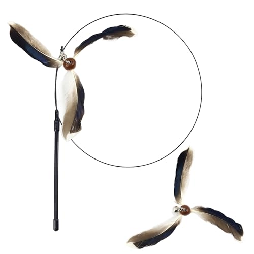 Shienfir Einzigartiges Katzenspielzeug, Geschenk, lustiges Katzenspielzeug-Set, interaktives Katzenfederspielzeug für Katzen im Innenbereich, Kätzchen, Kitty, Teaser, Zauberstab, Kratzspielzeug, Se Shienfir Einzigartiges Katzenspielzeug, Geschenk, lustiges Katzenspielzeug-Set, interaktives Katzenfederspielzeug für Katzen im Innenbereich, Kätzchen, Kitty, Teaser, Zauberstab, Kratzspielzeug, Se von Shienfir