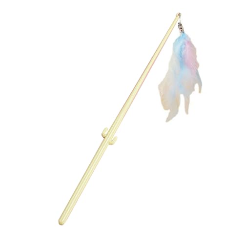 Shienfir Elastische Schnur, Katzenspielzeug, Teasing-Stick, interaktives Spielzeug mit Feder für Katzen, lindert Langeweile, Stress, Training, Unterhaltung, langlebig, kaubeständig Gelb A Shienfir Elastische Schnur, Katzenspielzeug, Teasing-Stick, interaktives Spielzeug mit Feder für Katzen, lindert Langeweile, Stress, Training, Unterhaltung, langlebig, kaubeständig Gelb A von Shienfir