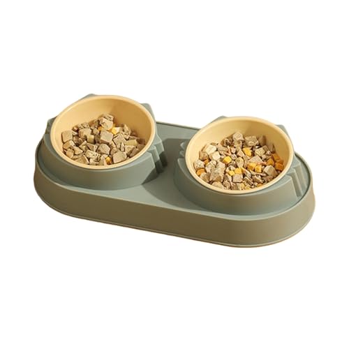 Shienfir Futternapf-Set für Haustiere, verschleißfest, erhöht, Einzel-/Doppelnapf Hunde, auslaufsicher, rutschfest, Futternapf Katzen, Futter, Wasser, Fütterung Kätzchen, Doppellagiges Grün 1pc Shienfir Futternapf-Set für Haustiere, verschleißfest, erhöht, Einzel-/Doppelnapf Hunde, auslaufsicher, rutschfest, Futternapf Katzen, Futter, Wasser, Fütterung Kätzchen, Doppellagiges Grün 1pc von Shienfir