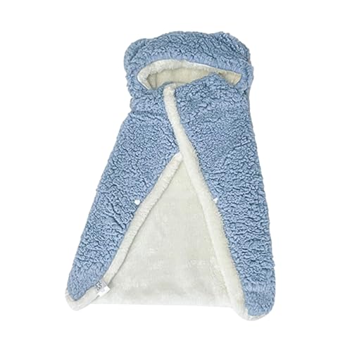Shienfir Gemütliche Haustier-Umhangdecke, leichte Winter-Fleece-warme Hunderobe mit Kapuze, Katzenmantel für kaltes Wetter, zum Schlafen für kleine und mittelgroße Hunde Blau M Shienfir Gemütliche Haustier-Umhangdecke, leichte Winter-Fleece-warme Hunderobe mit Kapuze, Katzenmantel für kaltes Wetter, zum Schlafen für kleine und mittelgroße Hunde Blau M von Shienfir