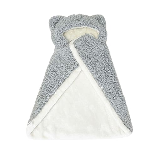 Shienfir Gemütliche Haustier-Umhangdecke, leichte Winter-Fleece-warme Hunderobe mit Kapuze, Katzenmantel für kaltes Wetter, zum Schlafen für kleine und mittelgroße Hunde Grau L Shienfir Gemütliche Haustier-Umhangdecke, leichte Winter-Fleece-warme Hunderobe mit Kapuze, Katzenmantel für kaltes Wetter, zum Schlafen für kleine und mittelgroße Hunde Grau L von Shienfir