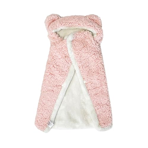 Shienfir Gemütliche Haustier-Umhangdecke, leichte Winter-Fleece-warme Hunderobe mit Kapuze, Katzenmantel für kaltes Wetter, zum Schlafen für kleine und mittelgroße Hunde Rosa S Shienfir Gemütliche Haustier-Umhangdecke, leichte Winter-Fleece-warme Hunderobe mit Kapuze, Katzenmantel für kaltes Wetter, zum Schlafen für kleine und mittelgroße Hunde Rosa S von Shienfir