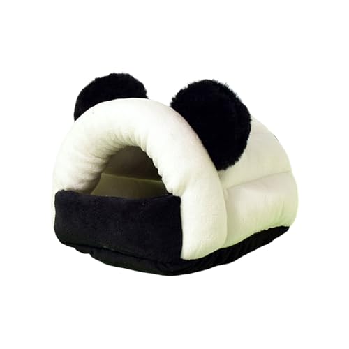 Shienfir Gemütliche Igelhöhle aus Plüsch, Winterversteck für kleine Tiere, gemütliches Hamsternest, Meerschweinchenbett, Kaninchenbaubett, Igelhöhle, Warmer, sicherer Tierheim Schwarz-Weiss M Shienfir Gemütliche Igelhöhle aus Plüsch, Winterversteck für kleine Tiere, gemütliches Hamsternest, Meerschweinchenbett, Kaninchenbaubett, Igelhöhle, Warmer, sicherer Tierheim Schwarz-Weiss M von Shienfir