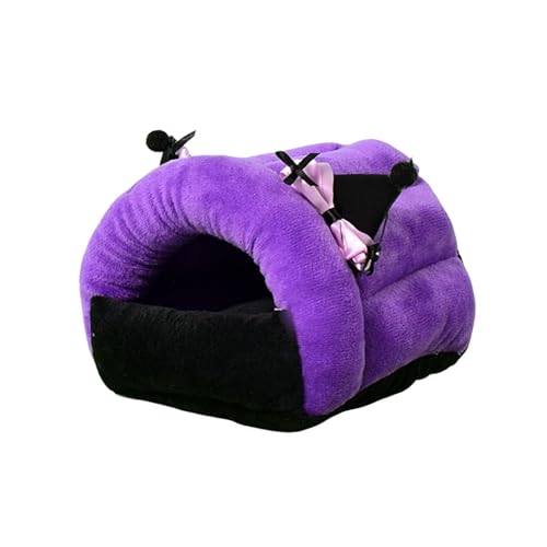 Shienfir Gemütliche Igelhöhle aus Plüsch, Winterversteck für kleine Tiere, gemütliches Hamsternest, Meerschweinchenbett, Kaninchenbaubett, Igelhöhle, Warmer, sicherer Tierheim Violett L Shienfir Gemütliche Igelhöhle aus Plüsch, Winterversteck für kleine Tiere, gemütliches Hamsternest, Meerschweinchenbett, Kaninchenbaubett, Igelhöhle, Warmer, sicherer Tierheim Violett L von Shienfir