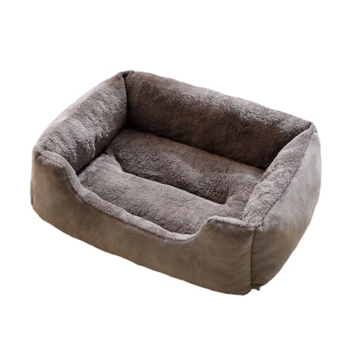 Shienfir Großes menschliches Hundebett, Sofa mit Armlehne, Plüsch-Haustiernest, orthopädisch, für kleine bis mittelgroße Hunde, weiche Katzencouch, waschbar, Katze/Welpe Grau XL Shienfir Großes menschliches Hundebett, Sofa mit Armlehne, Plüsch-Haustiernest, orthopädisch, für kleine bis mittelgroße Hunde, weiche Katzencouch, waschbar, Katze/Welpe Grau XL von Shienfir