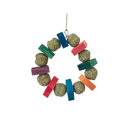 Shienfir Hamsterspielzeug mit Haken zum Aufhängen, Holzblock, Kauspielzeug für Haustiere, Naturgrasball, Kaninchen, Chinchilla, Meerschweinchen, Rennmaus, Beißdekoration, Ring, kleines Tier Mehrfa Shienfir Hamsterspielzeug mit Haken zum Aufhängen, Holzblock, Kauspielzeug für Haustiere, Naturgrasball, Kaninchen, Chinchilla, Meerschweinchen, Rennmaus, Beißdekoration, Ring, kleines Tier Mehrfa von Shienfir