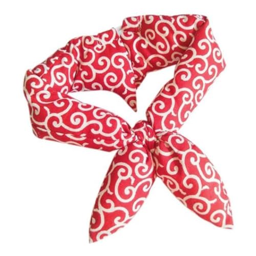 Shienfir Haustier-Accessoire-Schals Haustier-Schal, klassischer japanischer Stil, bedruckt, warm, modisch, auffällig, trendiger Haustier-Schal, rot, Größe S von Shienfir